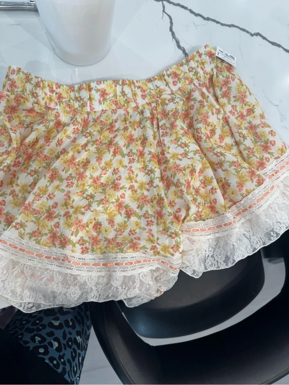 Free people Women's Natural Morning Breeze Shorts Sz M nwot - Picture 3 of 6